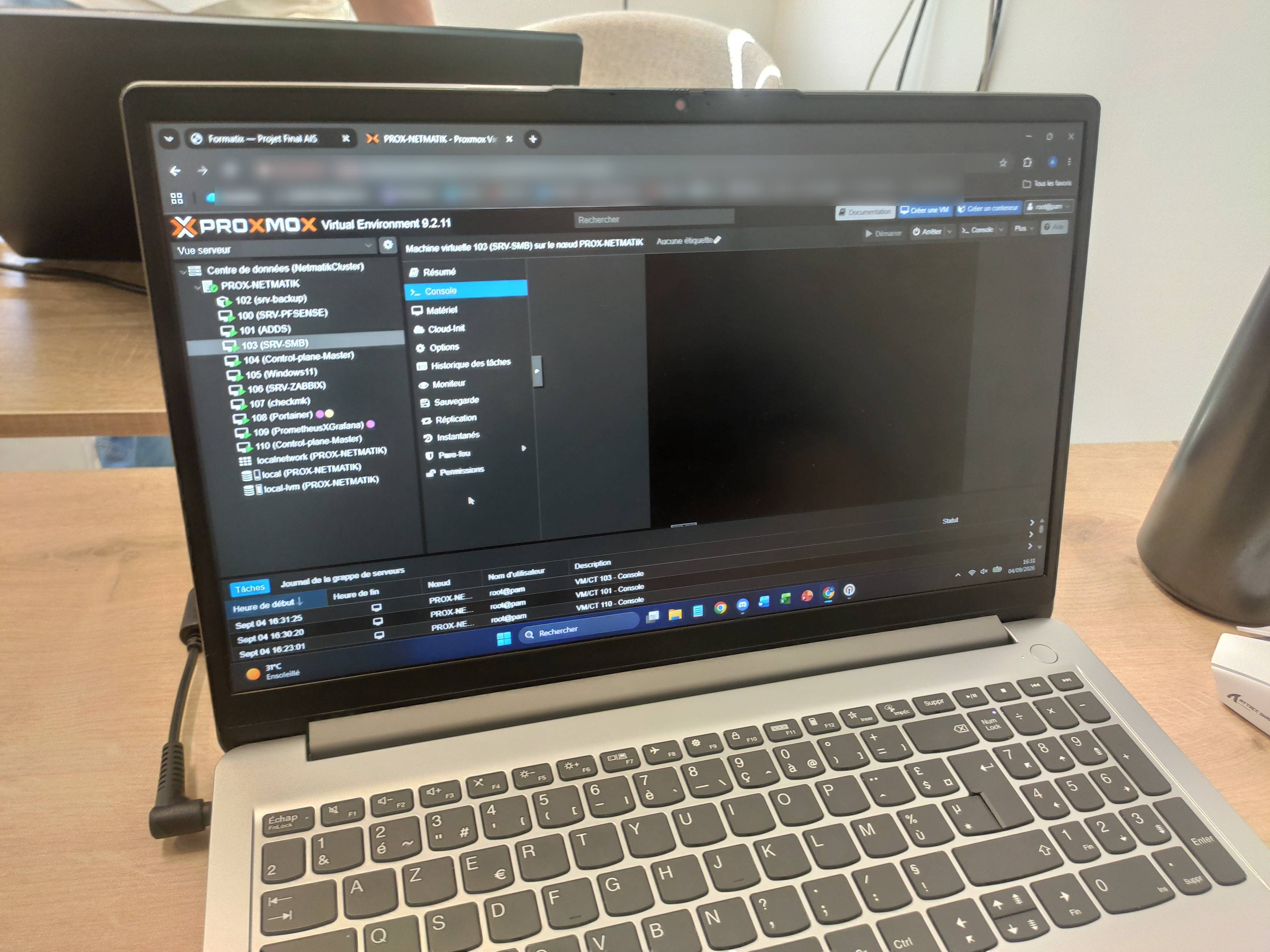Infrastructure Proxmox du challenge Formatix